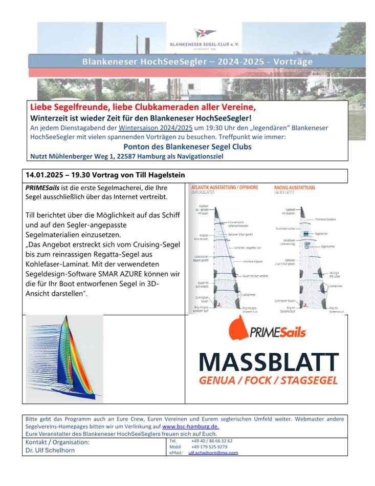 Blankeneser HochseeSegler Vortrag